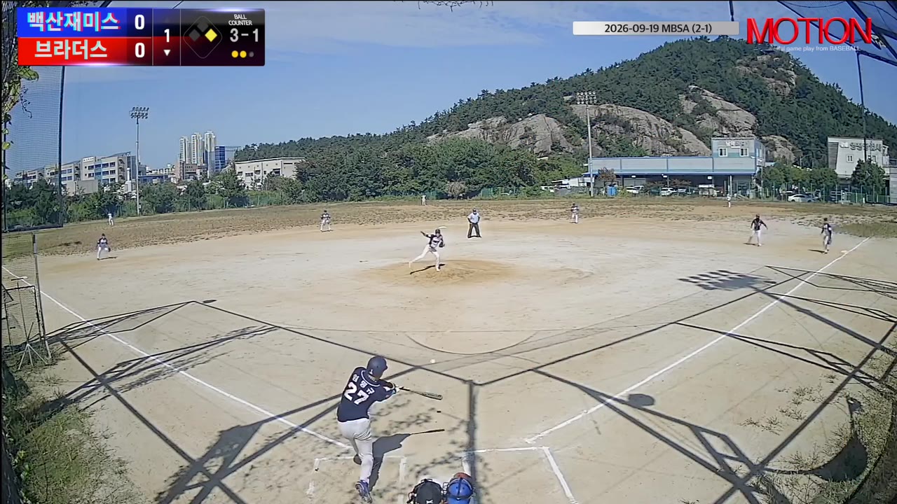 브라더스 주요 플레이 모음 | vs 백산재미스 | 9/19 (2구장)