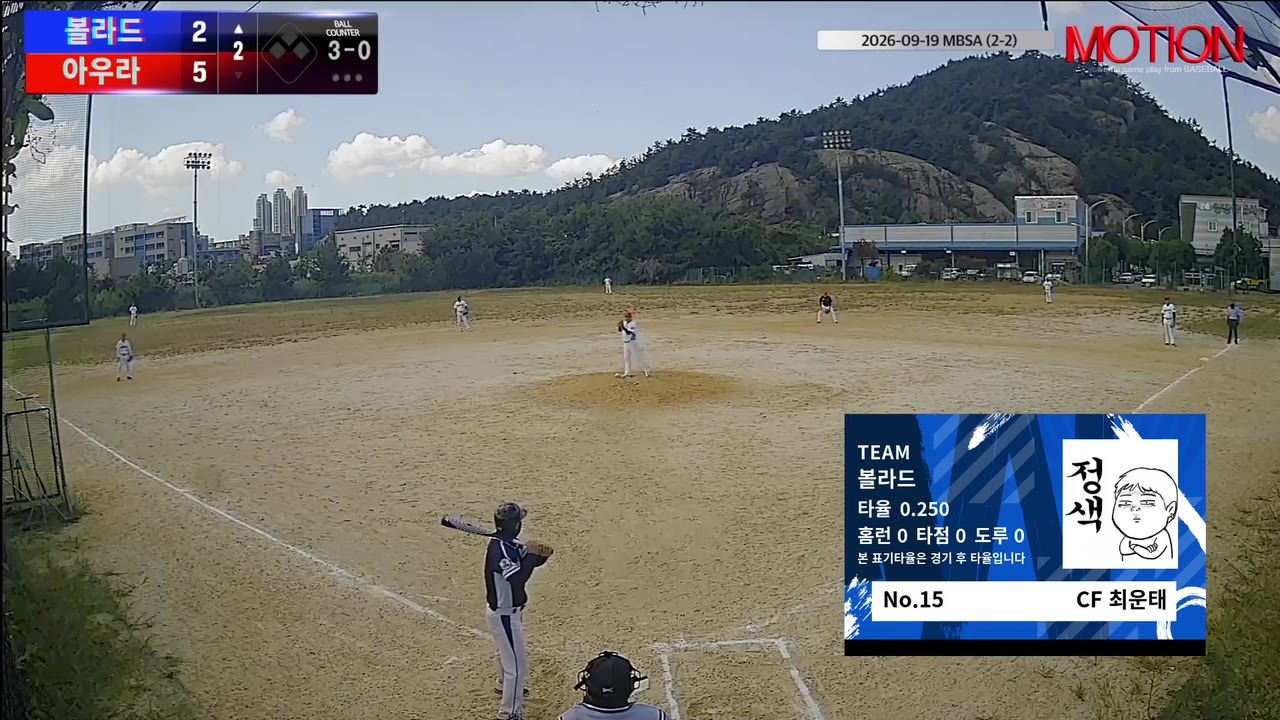 최운태(15번, 볼라드) 실책 클립 | vs 아우라 | 9/19 (2구장)