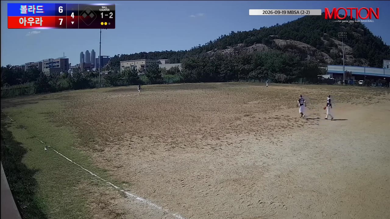 김용호(38번, 아우라) 1루타 클립 | vs 볼라드 | 9/19 (2구장)