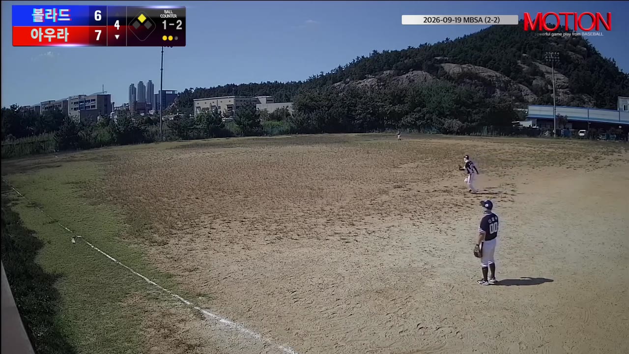 박문옥(0번, 아우라) 2루타 클립 | vs 볼라드 | 9/19 (2구장)
