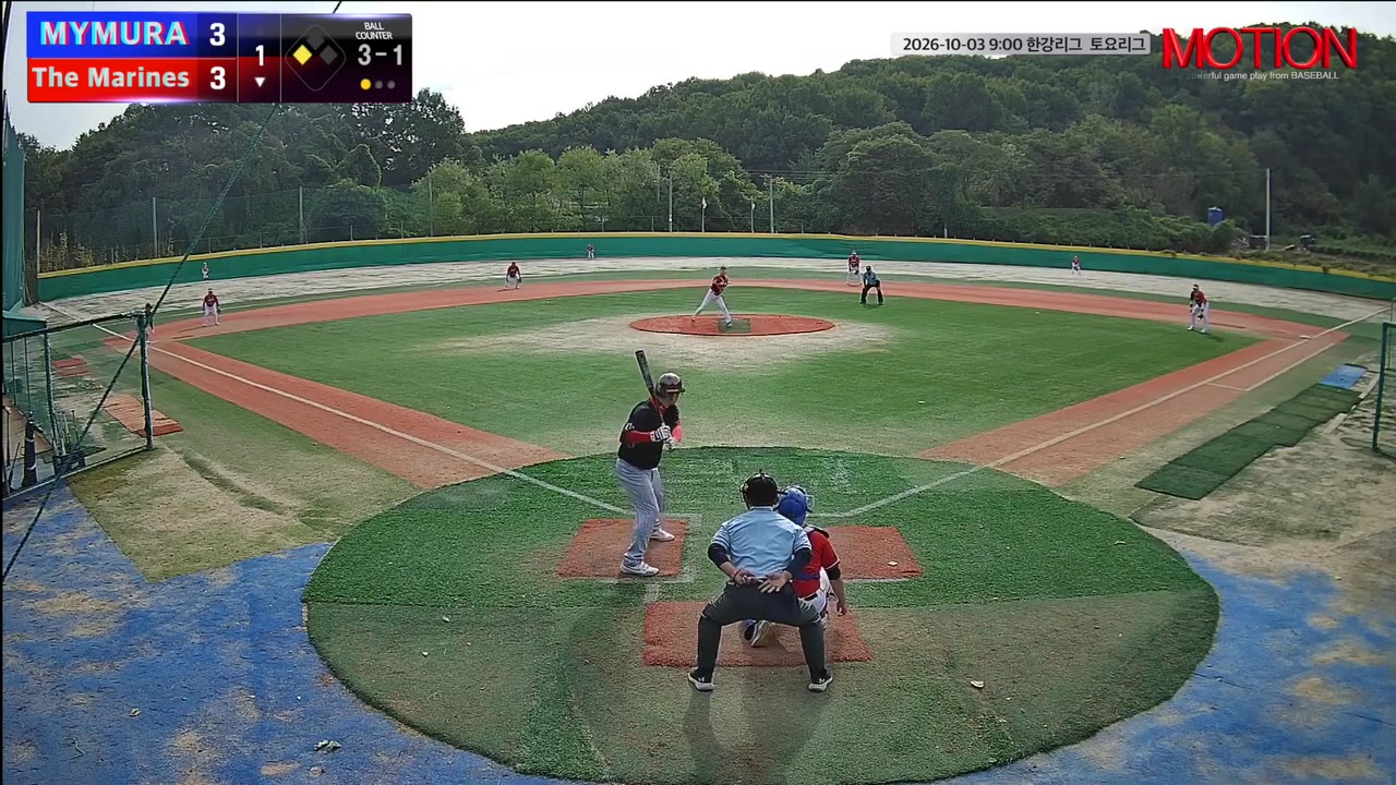김남호(46번, The Marines) 볼넷 클립 | vs MYMURA | 10/3 (고촌 야구장)