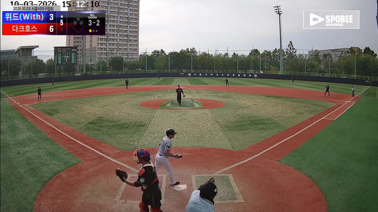 신현욱(27번, 위드(With)) 볼넷 클립 | vs 다크호스 | 10/3 (소망야구장)