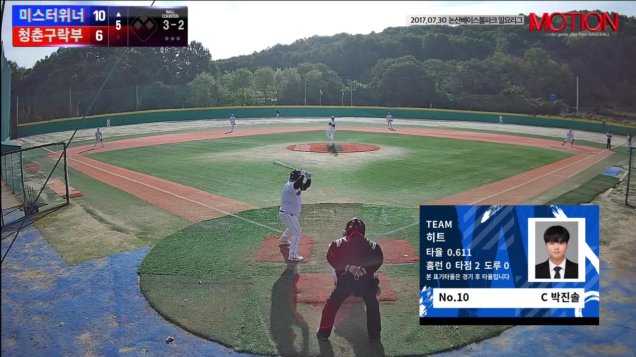 박진솔(10번, 히트) 볼넷 클립 | vs OMG | 10/3 (고촌 야구장)