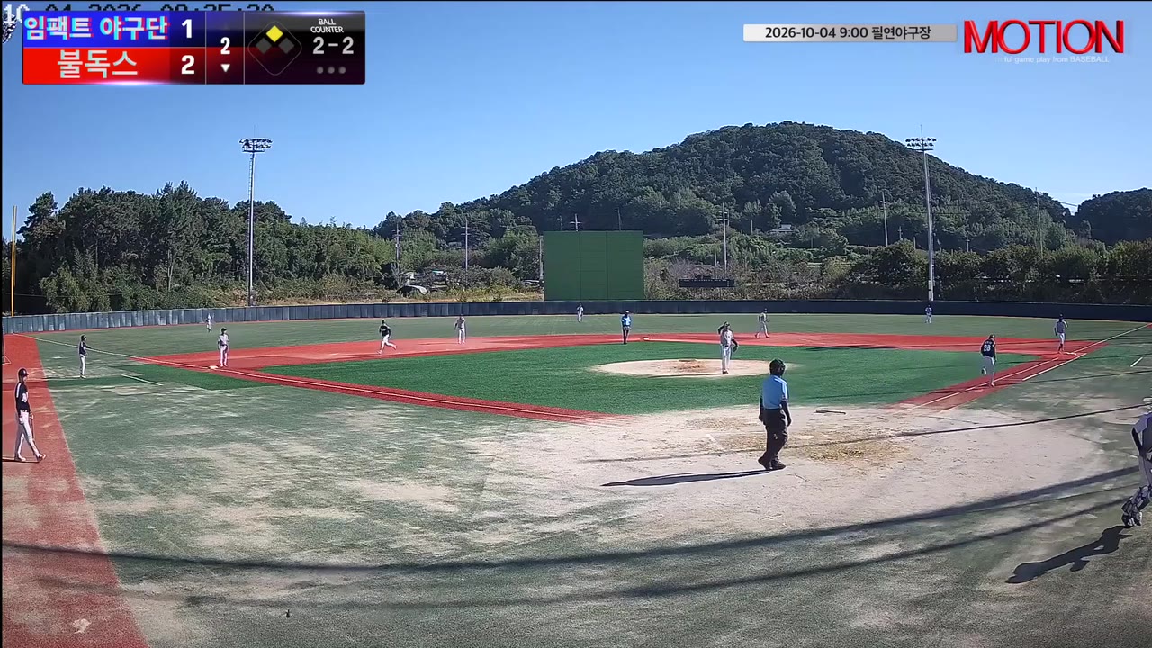 김민구(26번, 불독스) 낫아웃 클립 | vs 임팩트 야구단 | 10/4 (필연야구장)