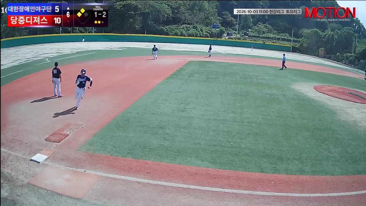 김도원(47번, 대한장애인야구단) 2루타 클립 | vs 당중디져스 | 10/3 (고촌 야구장)