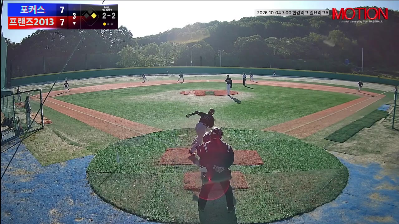 정민기(51번, 프랜즈2013) 2루타 클립 | vs 포커스 | 10/4 (고촌 야구장)