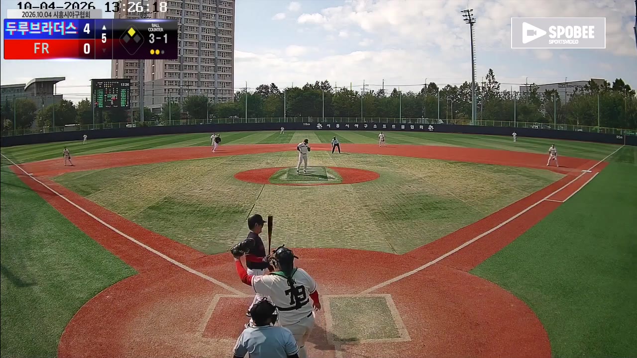 엄준석(33번, 두루브라더스) 볼넷 클립 | vs FR | 10/4 (소망야구장)