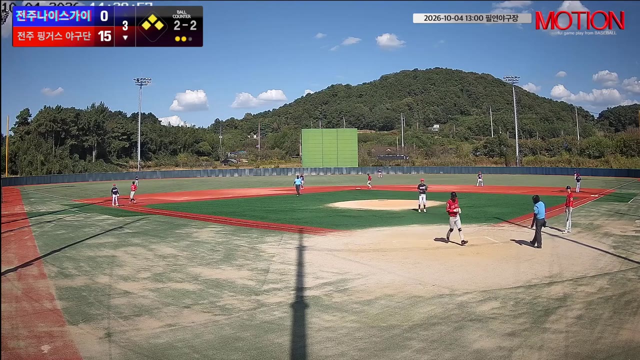 권녕대(53번, 전주 핑거스 야구단) 볼넷 클립 | vs 전주나이스가이 | 10/4 (필연야구장)