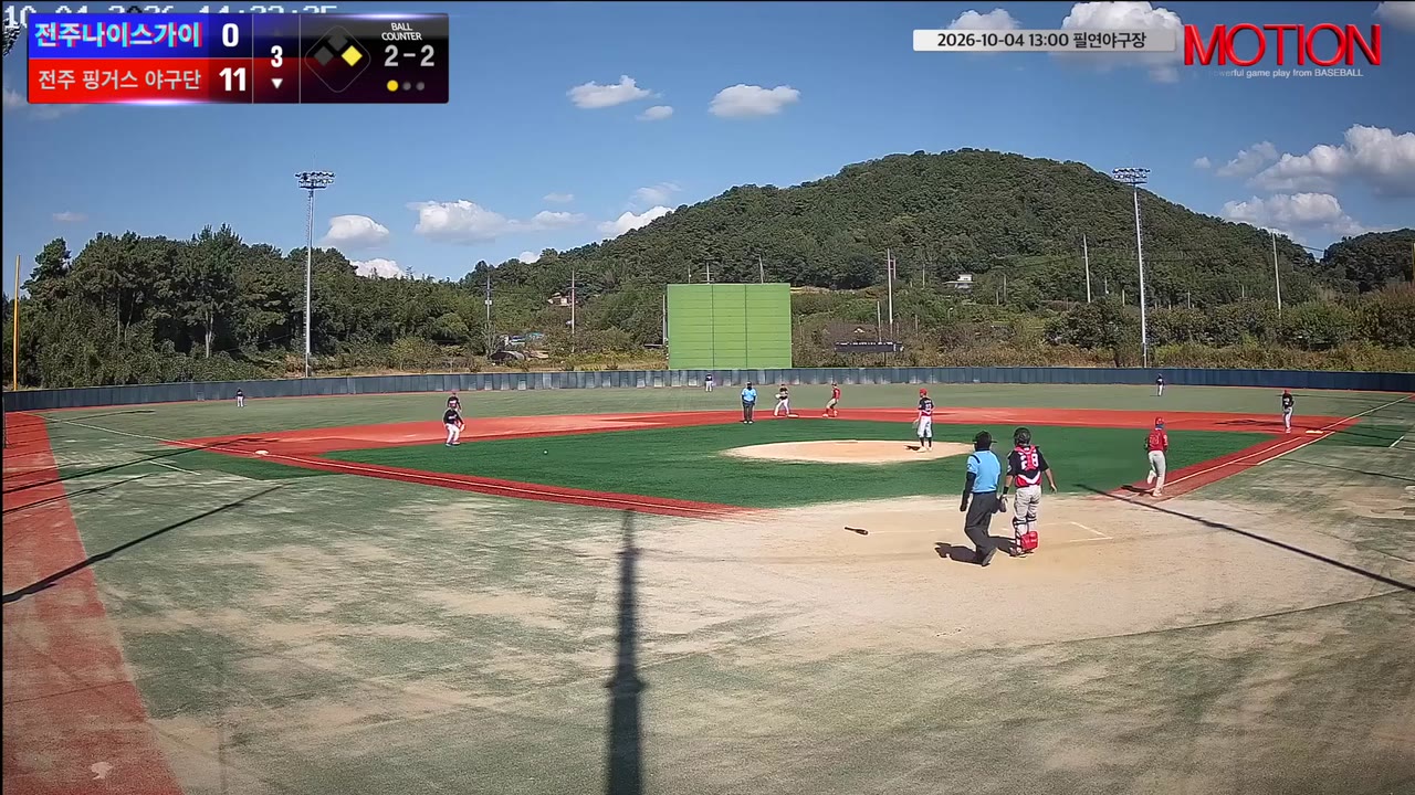 최락훈(34번, 전주 핑거스 야구단) 1루타 클립 | vs 전주나이스가이 | 10/4 (필연야구장)