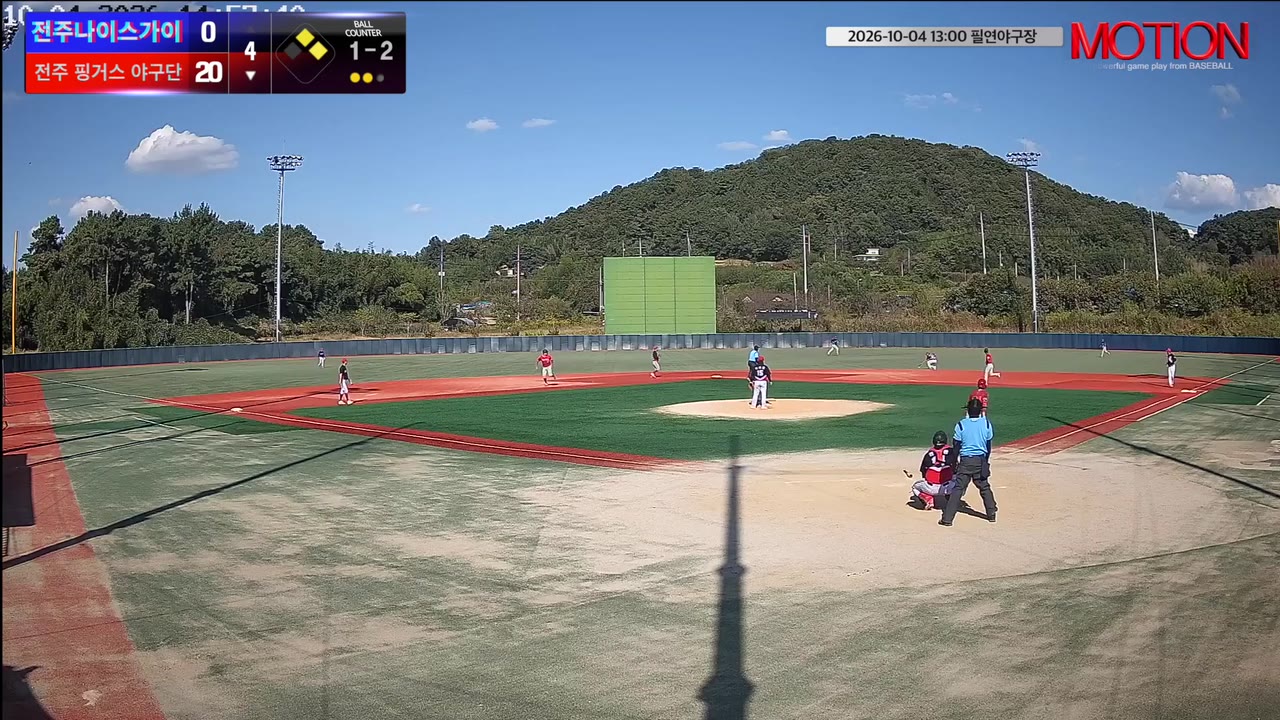 권만석(21번, 전주 핑거스 야구단) 1루타 클립 | vs 전주나이스가이 | 10/4 (필연야구장)