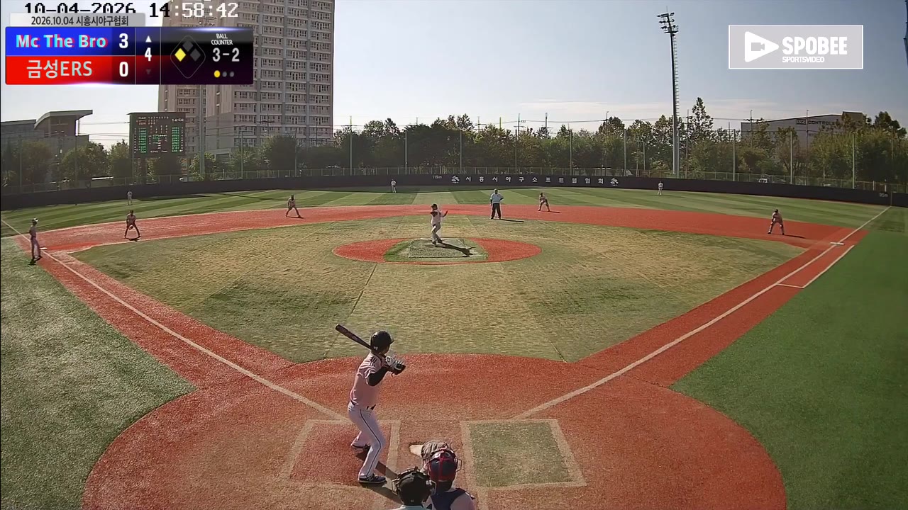 문진수(57번, Mc The Bro) 볼넷 클립 | vs 금성ERS | 10/4 (소망야구장)