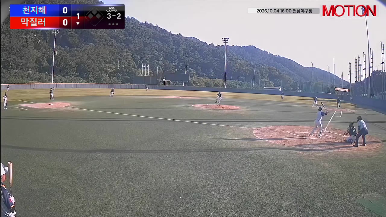 홍기웅(6번, 막질러) 볼넷 클립 | vs 천지해 | 10/4 (전남야구장)