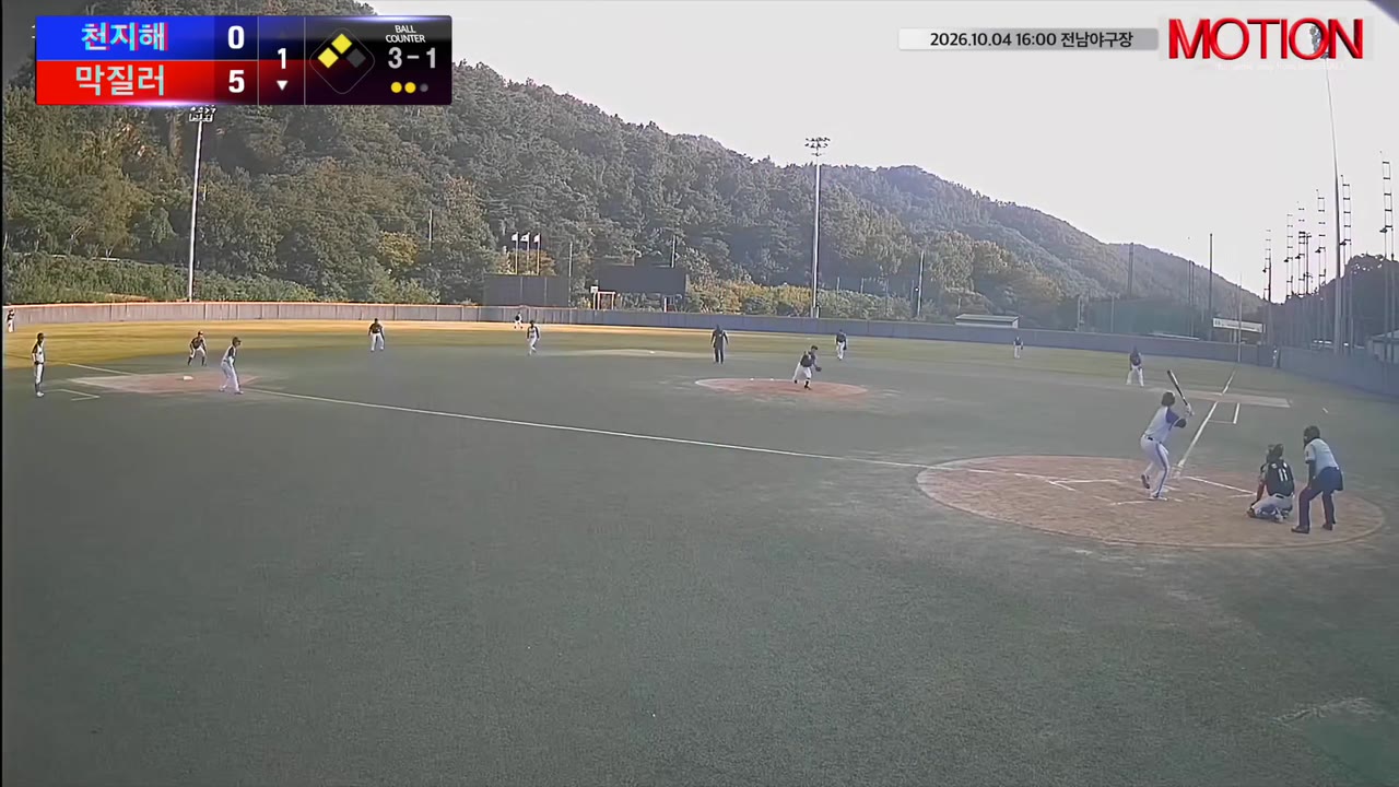 홍기웅(6번, 막질러) 2루타 클립 | vs 천지해 | 10/4 (전남야구장)