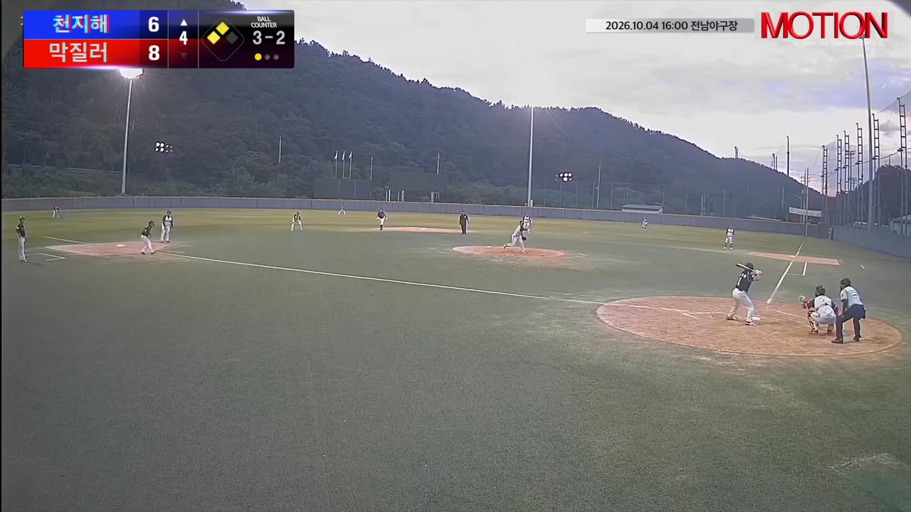 김용준(1번, 천지해) 볼넷 클립 | vs 막질러 | 10/4 (전남야구장)