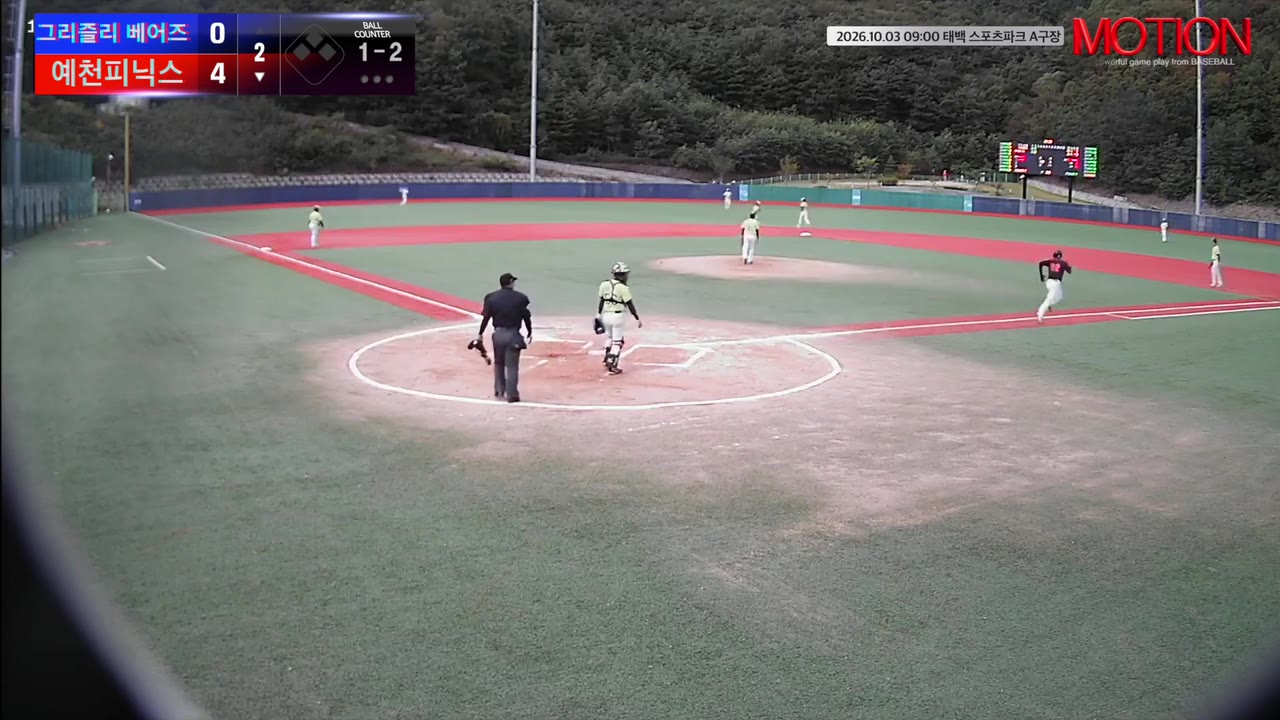 김경호(22번, 예천피닉스) 1루타 클립 | vs 그리즐리 베어즈 | 10/3 (태백 스포츠파크 A구장)