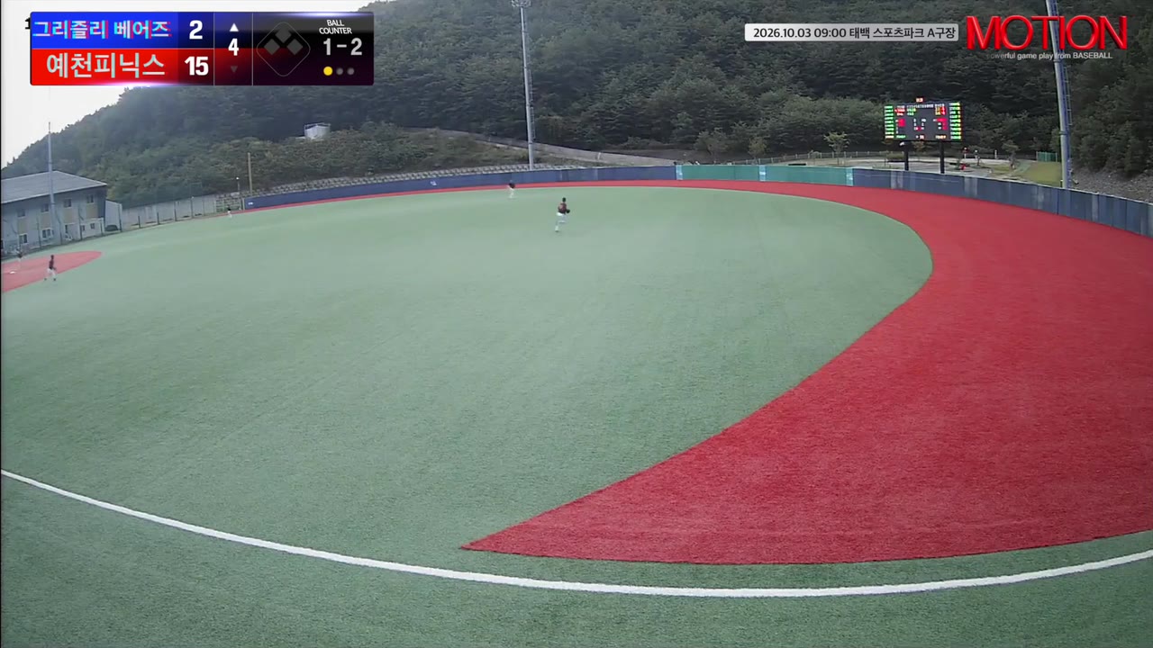 이명식(8번, 그리즐리 베어즈) 3루타 클립 | vs 예천피닉스 | 10/3 (태백 스포츠파크 A구장)
