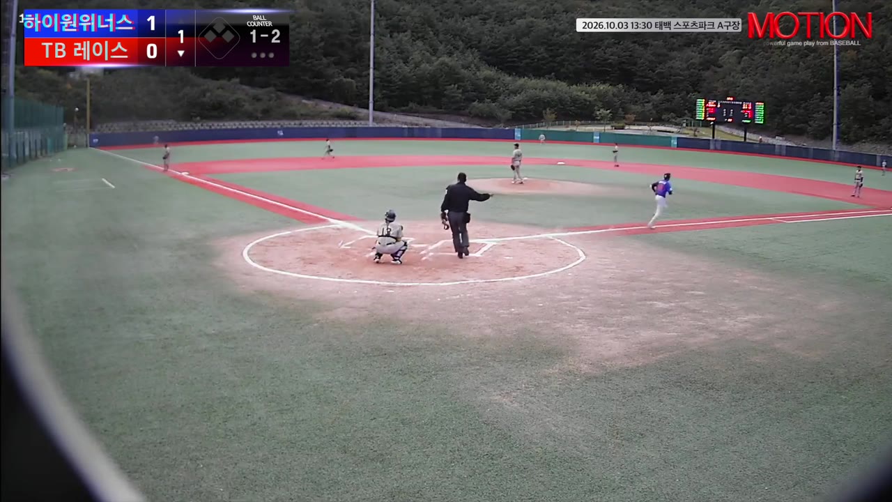 한경희(61번, TB 레이스) 1루타 클립 | vs 하이원위너스 | 10/3 (태백 스포츠파크 A구장)