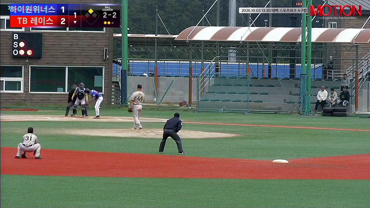 김만수(55번, TB 레이스) 사구 클립 | vs 하이원위너스 | 10/3 (태백 스포츠파크 A구장)
