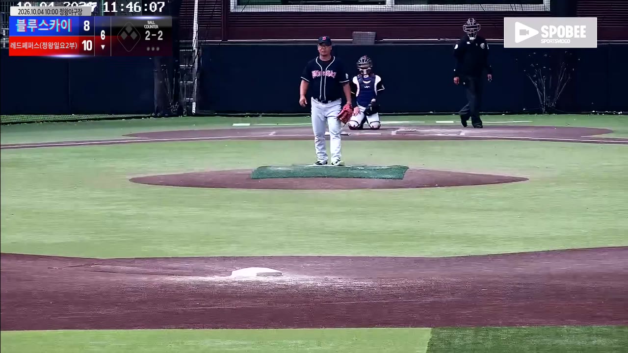 김형구(71번, 레드페퍼스(정왕일요2부)) 1루타 클립 | vs 블루스카이 | 10/4 (정왕야구장)