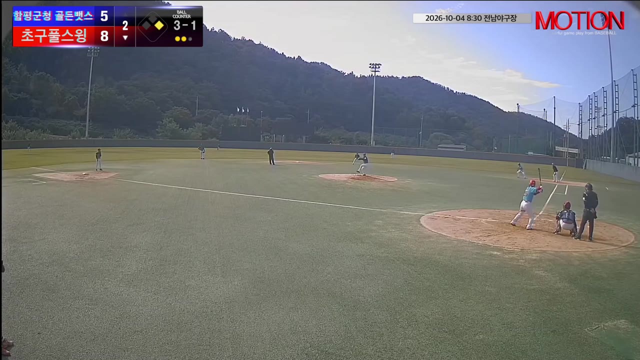 정인호(25번, 초구풀스윙) 볼넷 클립 | vs 함평군청 골든뱃스 | 10/4 (전남야구장)