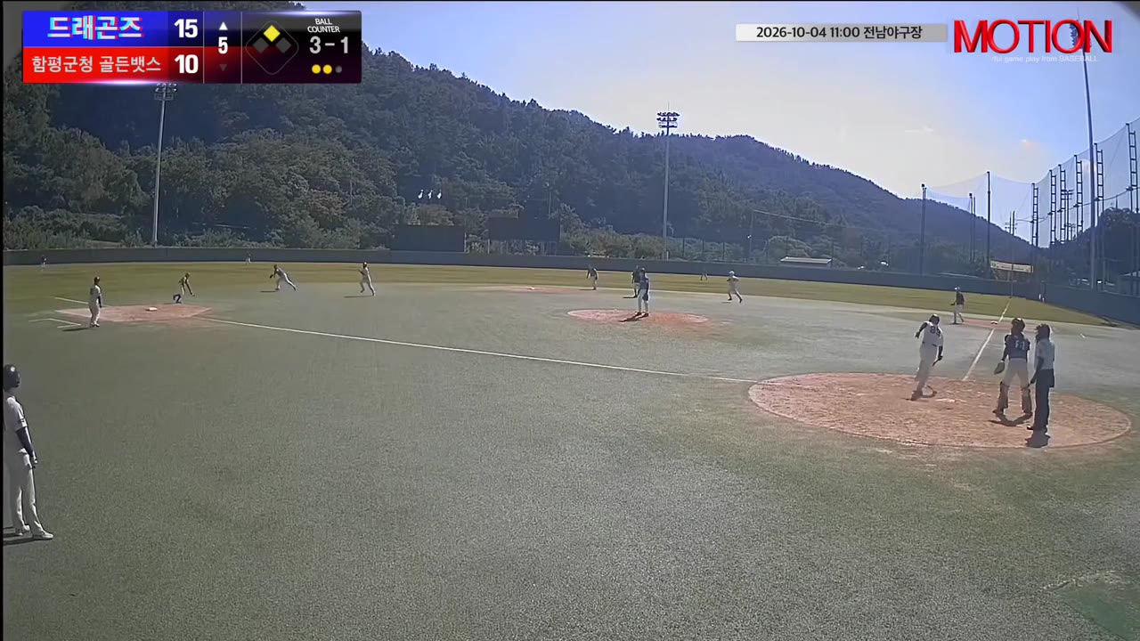 드래곤즈 주요 플레이 모음 | vs 함평군청 골든뱃스 | 10/4 (전남야구장)