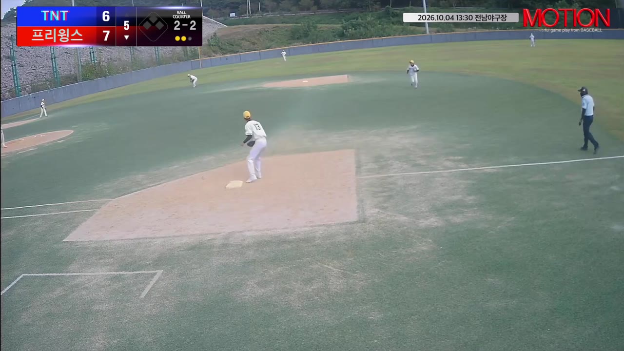 김영중(1번, 프리윙스) 실책 클립 | vs TNT | 10/4 (전남야구장)