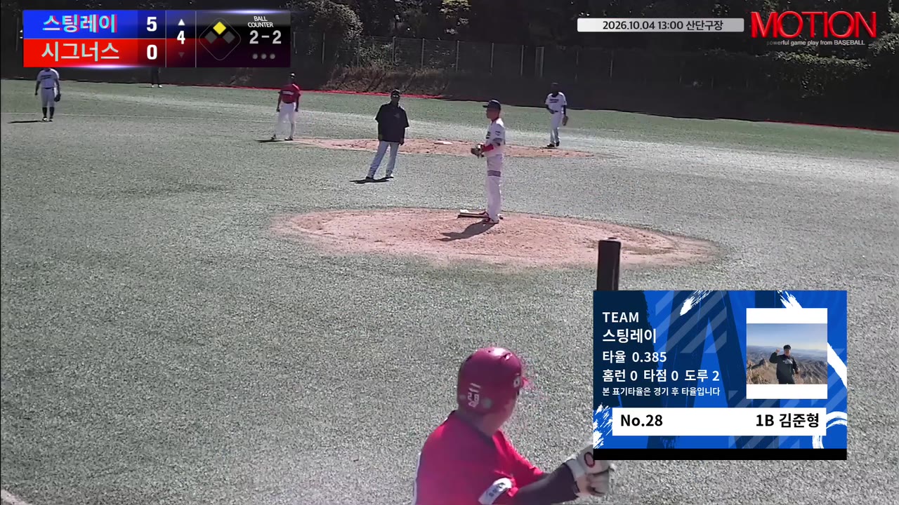 김준형(28번, 스팅레이) 실책 클립 | vs 시그너스 | 10/4 (산단구장)