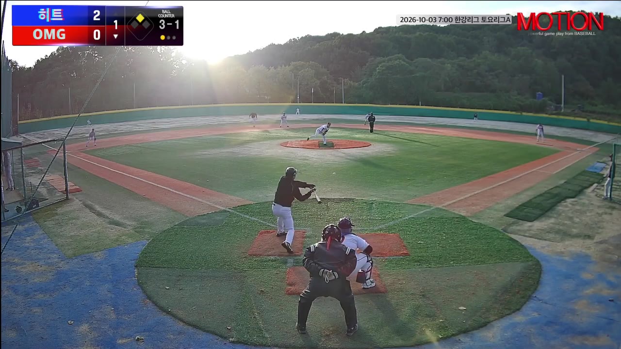 정경곤(36번, OMG) 1루타 클립 | vs 히트 | 10/3 (고촌 야구장)