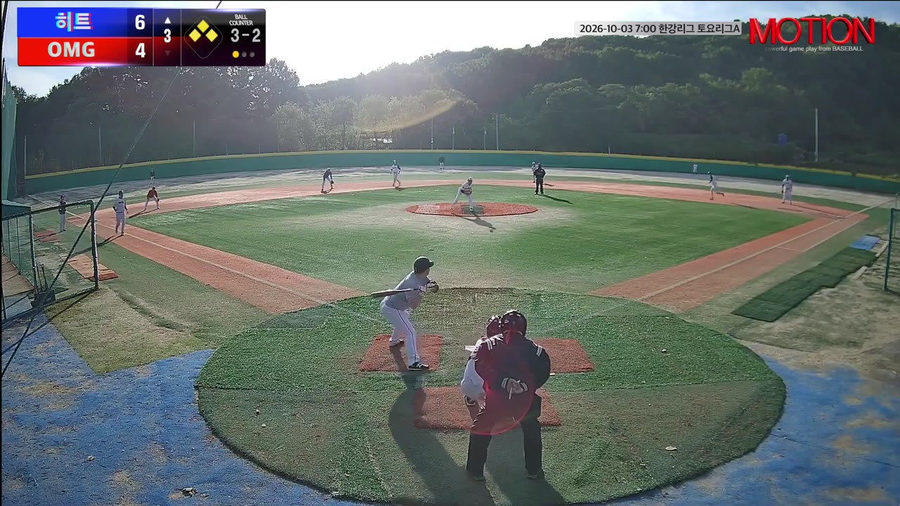 신진환(17번, 히트) 볼넷 클립 | vs OMG | 10/3 (고촌 야구장)