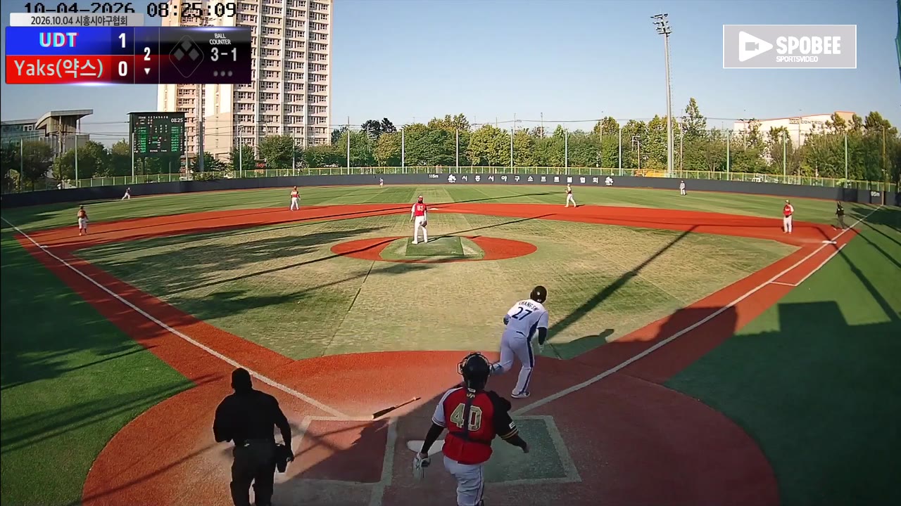 장석원(27번, Yaks(약스)) 실책 클립 | vs UDT | 10/4 (소망야구장)