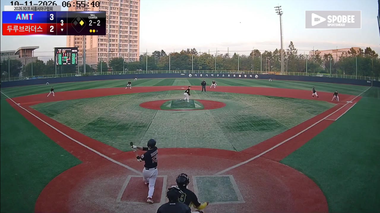 임재홍(13번, 두루브라더스) 실책 클립 | vs AMT | 10/11 (소망야구장)