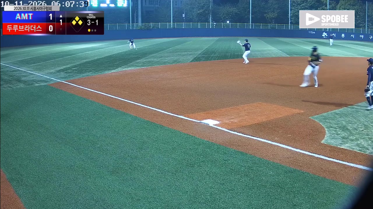신석현(15번, AMT) 1루타 클립 | vs 두루브라더스 | 10/11 (소망야구장)