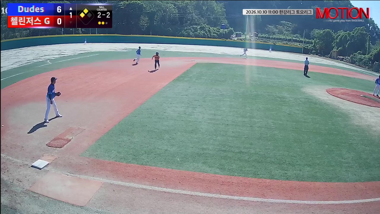 김태진(11번, Dudes) 3루타 클립 | vs 첼린저스 G | 10/10 (고촌 야구장)