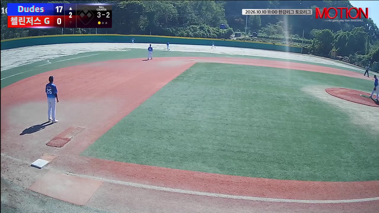 남궁솔(55번, Dudes) 2루타 클립 | vs 첼린저스 G | 10/10 (고촌 야구장)