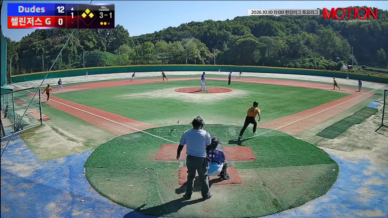정광수(31번, Dudes) 1루타 클립 | vs 첼린저스 G | 10/10 (고촌 야구장)