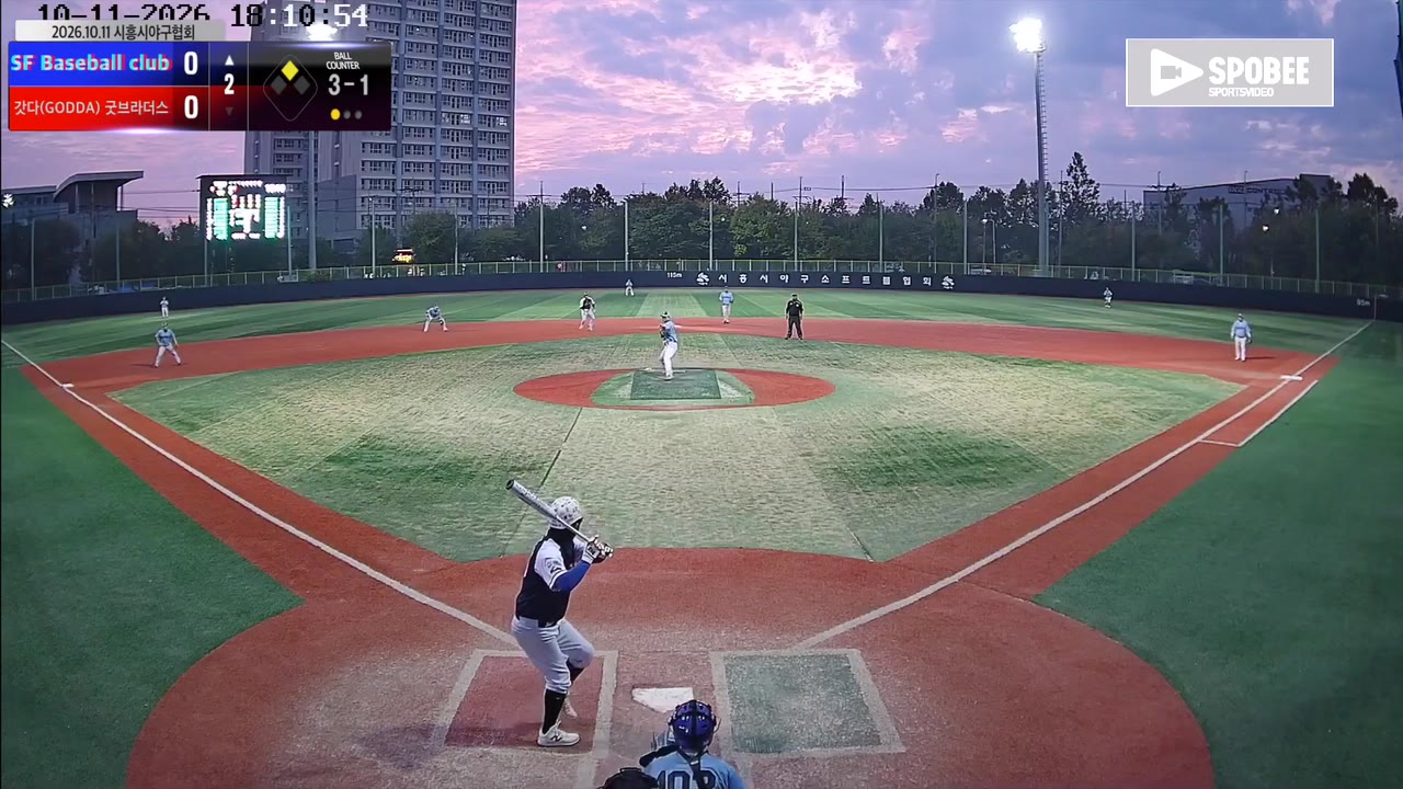 신충식(55번, SF Baseball club) 볼넷 클립 | vs 갓다(GODDA)/굿브라더스 | 10/11 (소망야구장)