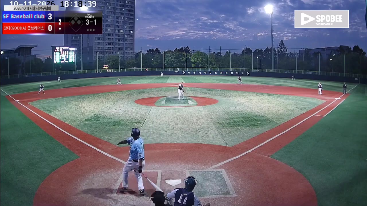 이계영(91번, 갓다(GODDA)/굿브라더스) 1루타 클립 | vs SF Baseball club | 10/11 (소망야구장)
