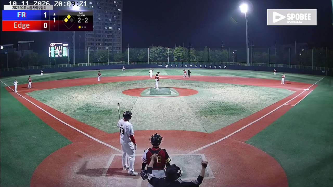 이충구(79번, FR) 고의사구 클립 | vs Edge | 10/11 (소망야구장)