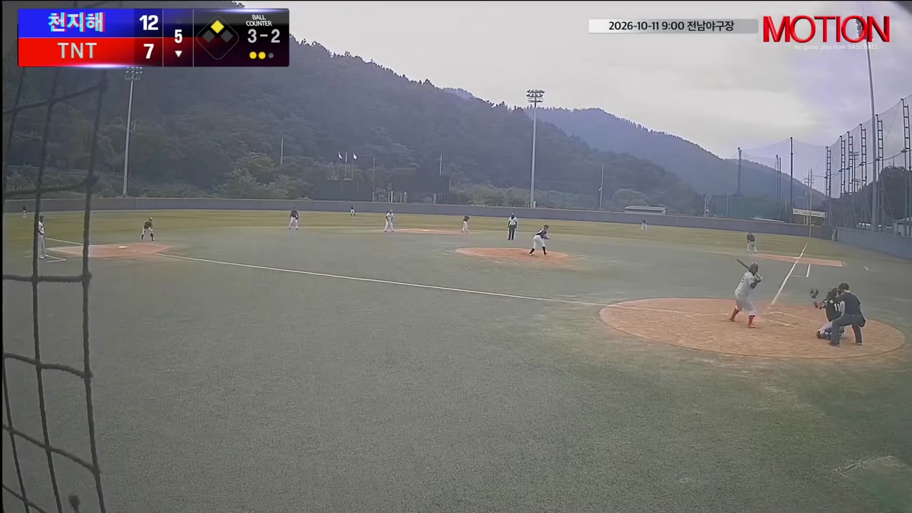 박성배(76번, TNT) 볼넷 클립 | vs 천지해 | 10/11 (전남야구장)