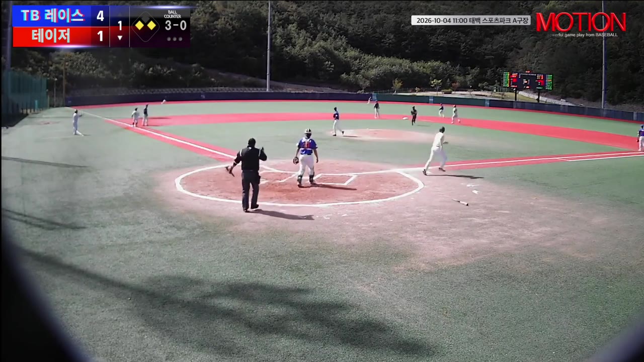 안효성(1번, 테이저) 희생플라이 클립 | vs TB 레이스 | 10/4 (태백 스포츠파크 A구장)