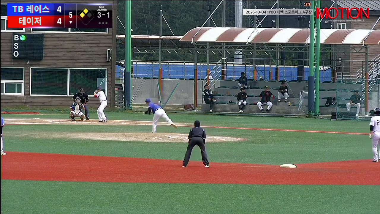 안효성(1번, 테이저) 1루타 클립 | vs TB 레이스 | 10/4 (태백 스포츠파크 A구장)