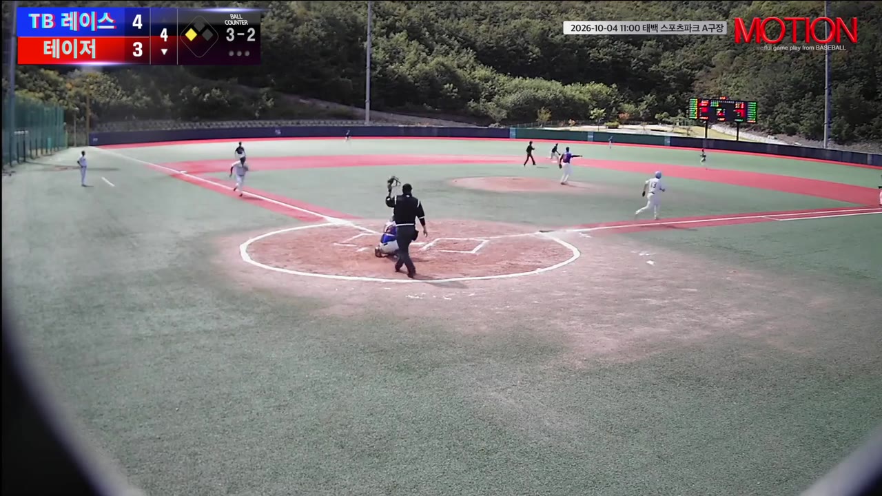 김지환(13번, 테이저) 1루타 클립 | vs TB 레이스 | 10/4 (태백 스포츠파크 A구장)