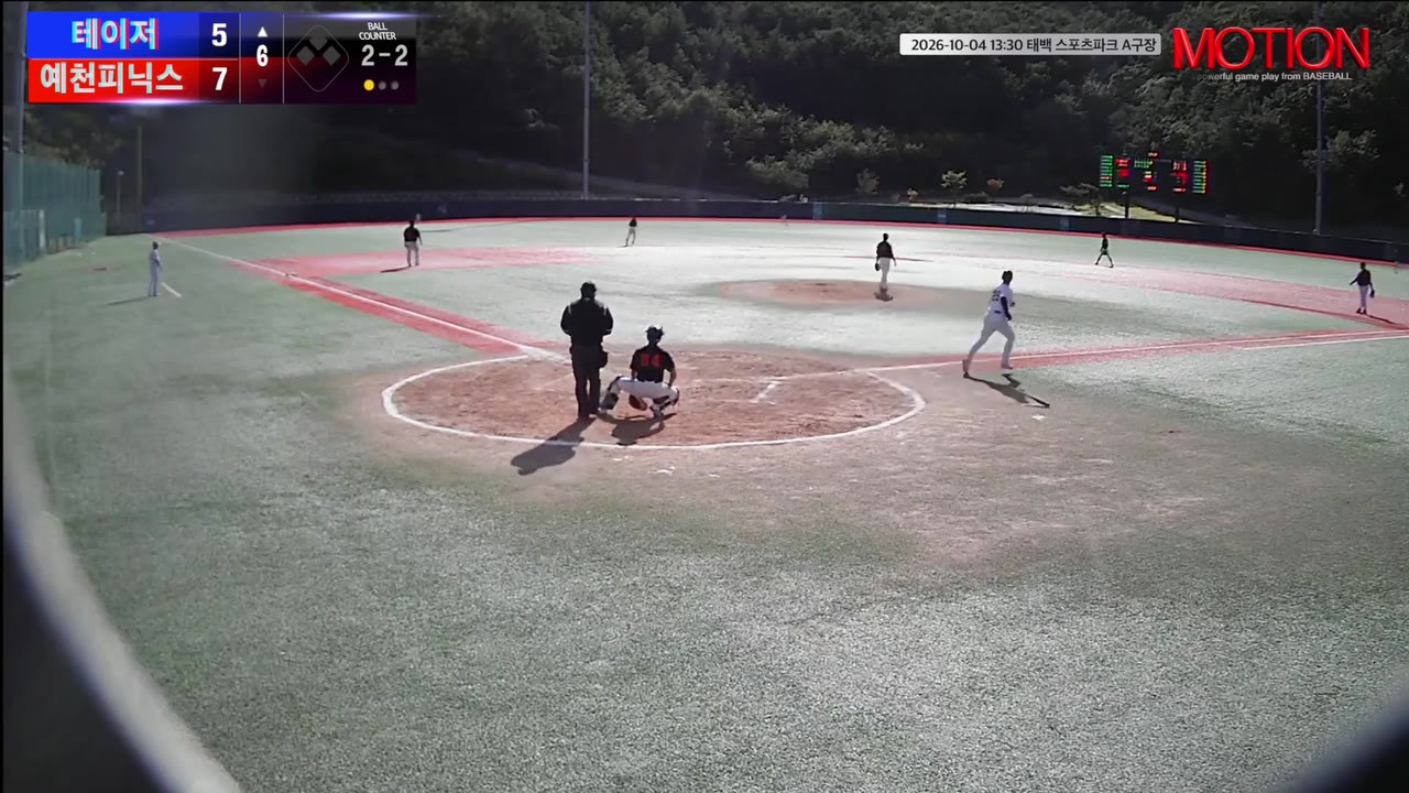 이찬영(30번, 테이저) 2루타 클립 | vs 예천피닉스 | 10/4 (태백 스포츠파크 A구장)