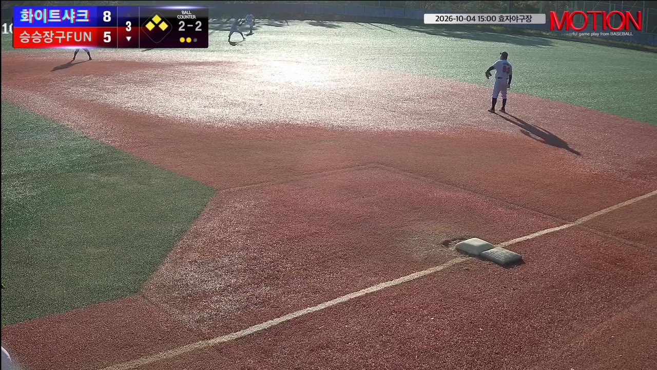 박찬호(98번, 승승장구FUN) 1루타 클립 | vs 화이트샤크 | 10/4 (효자야구장)