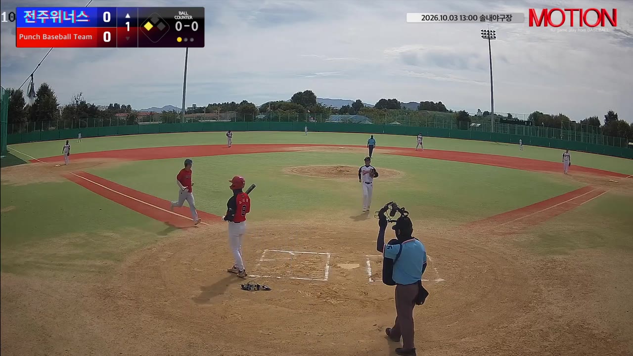 노시훈(8번, 전주위너스) 2루타 클립 | vs Punch Baseball Team | 10/3 (솔내야구장)