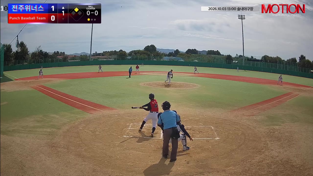 양랑해(41번, 전주위너스) 2루타 클립 | vs Punch Baseball Team | 10/3 (솔내야구장)