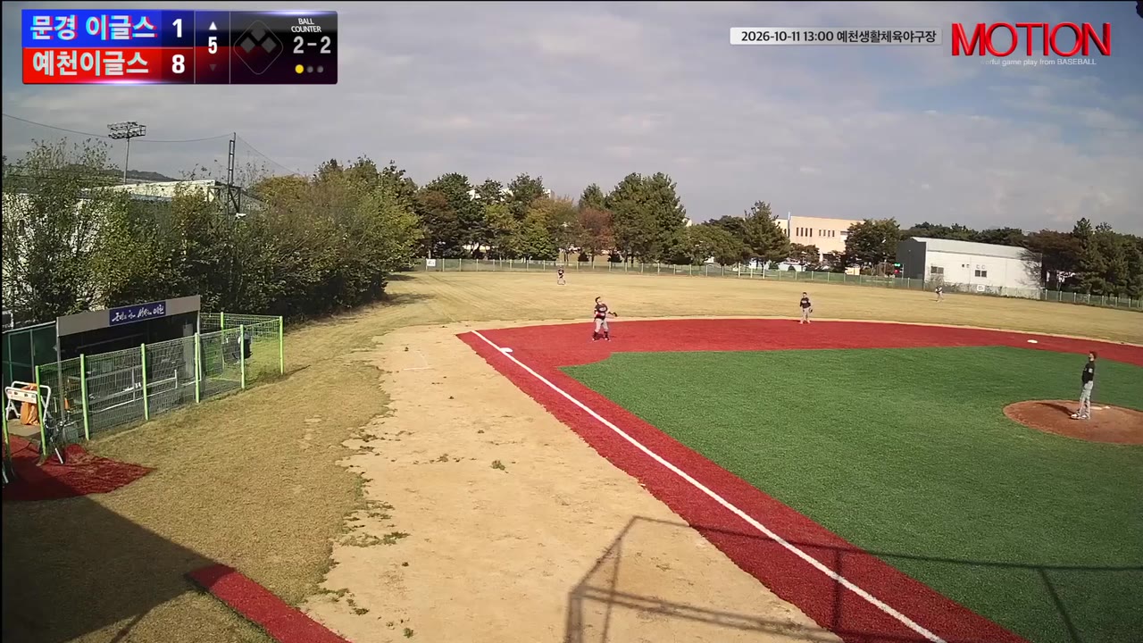 윤지석(53번, 문경 이글스) 실책 클립 | vs 예천이글스 | 10/11 (예천생활체육야구장)