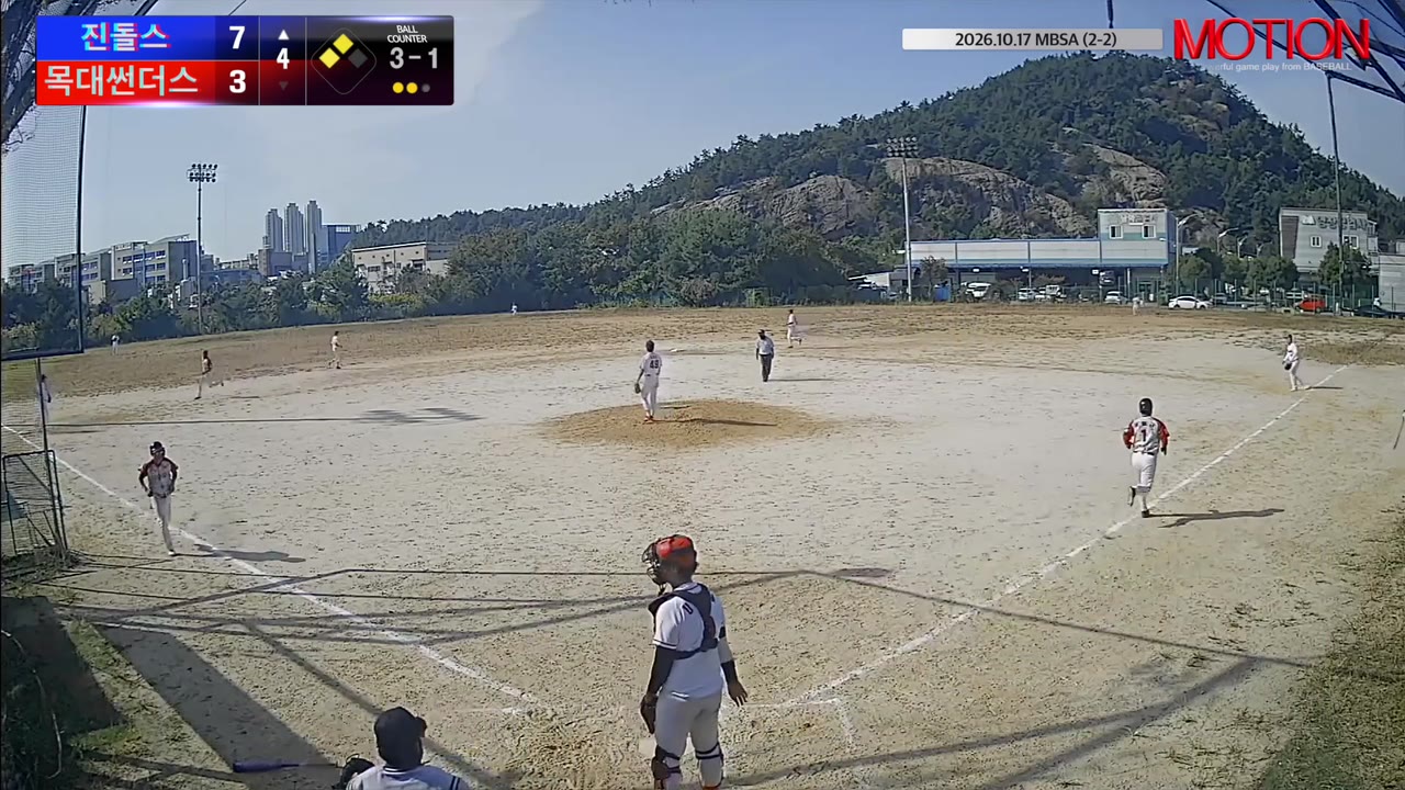 장일규(1번, 진돌스) 1루타 클립 | vs 목대썬더스 | 10/17 (2구장)