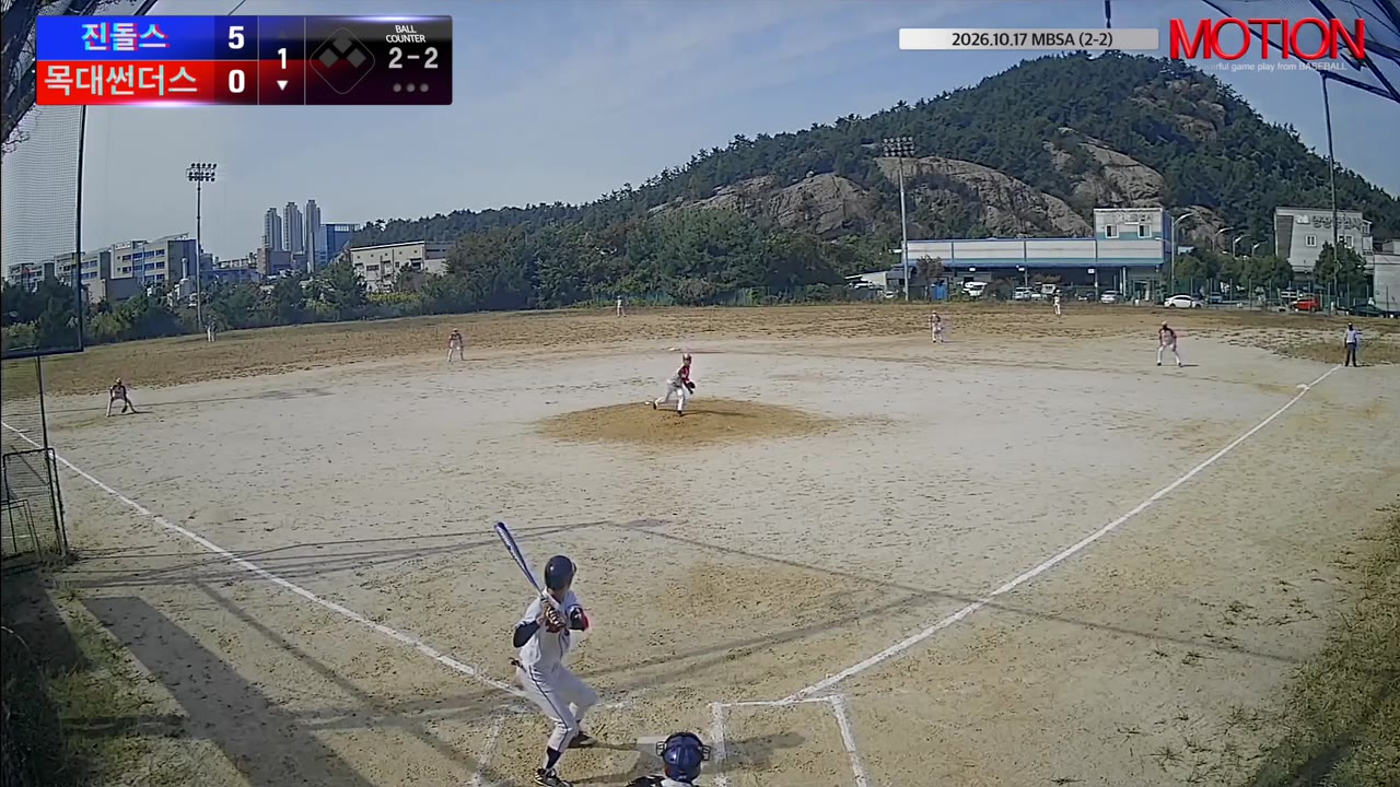 김주언(31번, 목대썬더스) 1루타 클립 | vs 진돌스 | 10/17 (2구장)