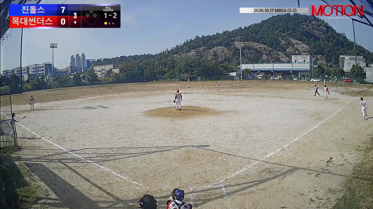 이유찬(51번, 목대썬더스) 2루타 클립 | vs 진돌스 | 10/17 (2구장)